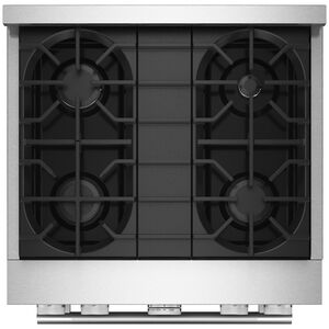 KitchenAid Commercial-Style 30 in. 4.1 cu. ft. Air-Fry True European Convection Gas Range with 4 Sealed Burners - Stainless Steel, , hires