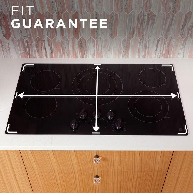 GE 30 in. 5-Burner Electric Cooktop with Simmer Burner & Power Burner - Black, , hires