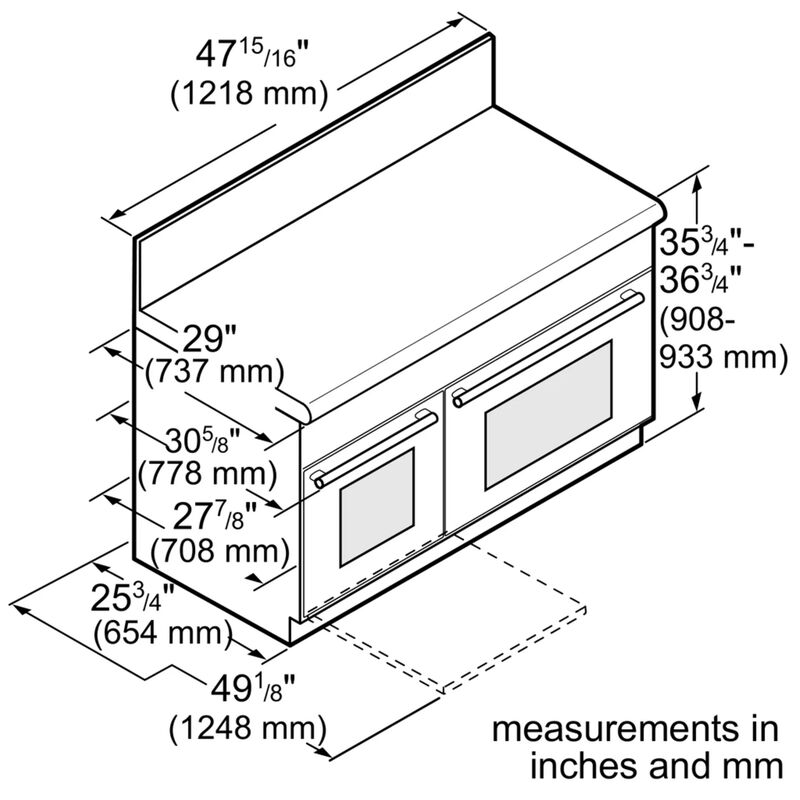 Thermador Pro Grand Professional Series 48 in. 6.5 cu. ft. Smart True European Convection Steam Double Oven Dual Fuel Range with 6 Sealed Burners - Stainless Steel, , hires