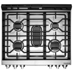 LG Signature Signature Series 30 in. 7.3 cu. ft. Smart True European Convection Double Oven Slide-In Dual Fuel Range with 4 Sealed Burners & Griddle - Stainless Steel, , hires