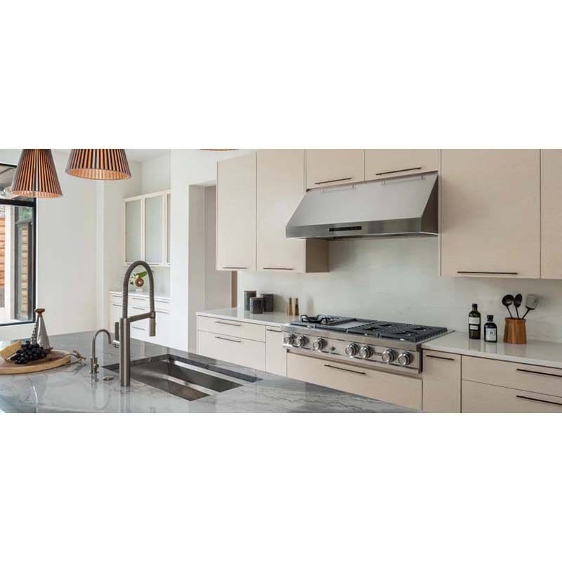 Dacor 36 in. Smart Ducted Canopy Pro Style Style Range Hood with 1200 CFM, 4 Fan Speeds & 1 LED Light - Silver Stainless, , hires