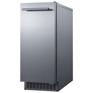 Summit 15 in. Built-In Undercounter Outdoor Commercial-Use Ice Maker with 26 lb. Ice Storage & Auto-Defrost - Stainless Steel, , hires
