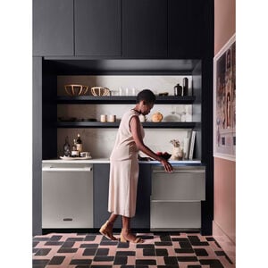 Signature Kitchen Suite 24 in. Top Control Smart Dishwasher with 40 dBa Sound Level, 3rd-Rack & Hybrid Condensing Drying - Stainless Steel, , hires