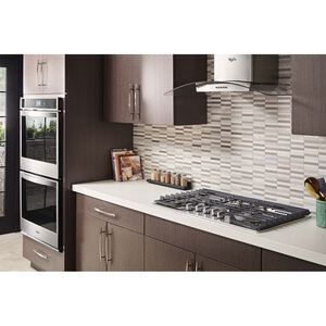 Whirlpool 36 in. Convertible Chimney Style Range Hood with 400 CFM, 3 Fan Speeds & 2 LED Lights - Stainless Steel, , hires