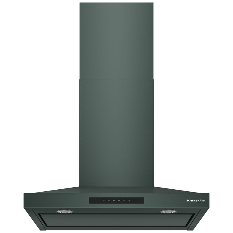 KitchenAid 30 in. Convertible Chimney Style Range Hood with 400 CFM, 4 Fan Speeds & 2 LED Lights - Juniper, , hires