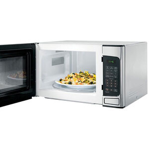 GE 20 in. 1.1 cu.ft Countertop Microwave with 10 Power Levels - Stainless Steel, Stainless Steel, hires