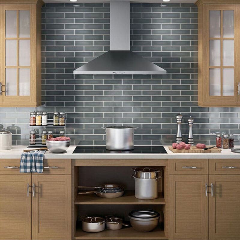 GE 36 in. Convertible Chimney Style Range Hood with 350 CFM, 4 Fan Speeds & 2 Halogen Lights - Stainless Steel, , hires