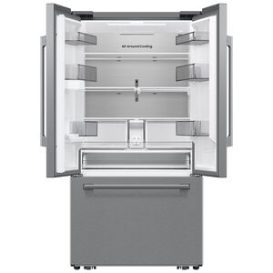 Samsung Bespoke 36 in. 25.0 cu. ft. Smart Counter Depth French Door Refrigerator with Internal Water Dispenser - Fingerprint Resistant Stainless Steel, , hires