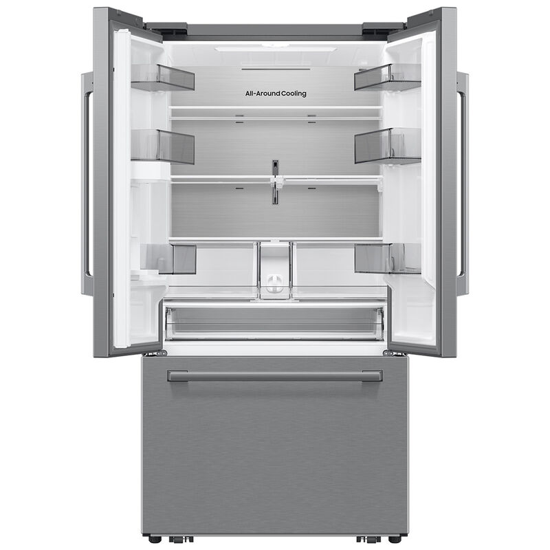 Samsung Bespoke 36 in. 25.0 cu. ft. Smart Counter Depth French Door Refrigerator with Internal Water Dispenser - Fingerprint Resistant Stainless Steel, , hires