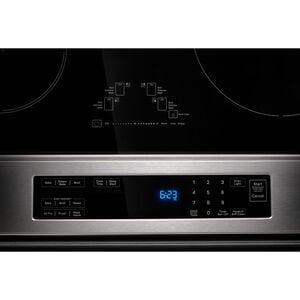 KitchenAid 30 in. 6.4 cu. ft. Air Fry True European Convection Steam Slide-In Electric Range with 4 Induction Burners - Stainless Steel, , hires