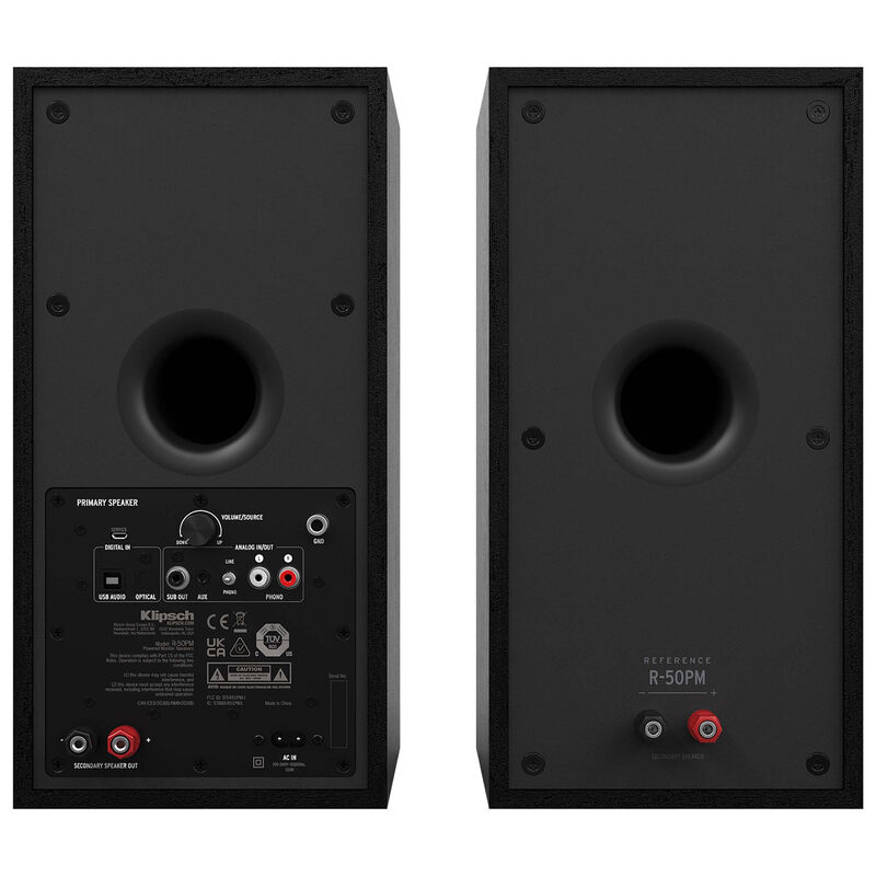 Klipsch Powered Monitors Speakers With 5.25 Woofers (Pair) - Black, , hires