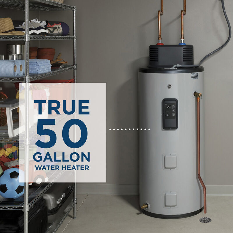 GE Smart Electric FlexCAPACITY 50 Gallon Short Water Heater with 10-Year  Parts Warranty | P.C. Richard u0026 Son