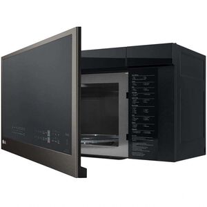 LG 30 in. 2.0 cu. ft. 1050W Smart Over-the-Range Microwave with 400 CFM & Sensor Cooking - PrintProof Black Stainless Steel, PrintProof Black Stainless Steel, hires