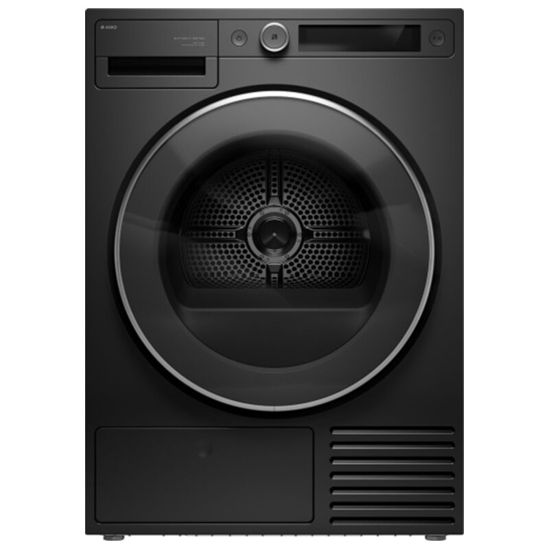 Asko 5-Series 24 in. 5.2 cu. ft. Smart Stackable Ventless Electric Dryer with Heat Pump & Sensor Dry - Graphite Black, Graphite Black, hires