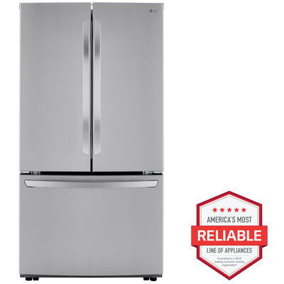 LG 36 in. 28.7 cu. ft. French Door Refrigerator - Stainless Steel | LRFCS29D6S