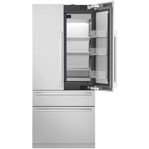SKS 36 in. 19.3 cu. ft. Built-In Smart Counter Depth 4-Door French Door Refrigerator with Internal Water Dispenser - Custom Panel Ready, , hires