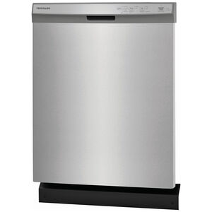 Frigidaire 24 in. Built-In Dishwasher with Front Control, 54 dBA Sound Level, 14 Place Settings, 4 Wash Cycles & Sanitize Cycle - Stainless Steel, Stainless Steel, hires