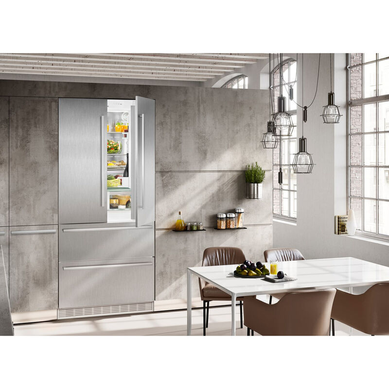 Liebherr 36 in. 19.5 cu. ft. Built-In Counter Depth 4-Door French Door Refrigerator - Custom Panel Ready, , hires