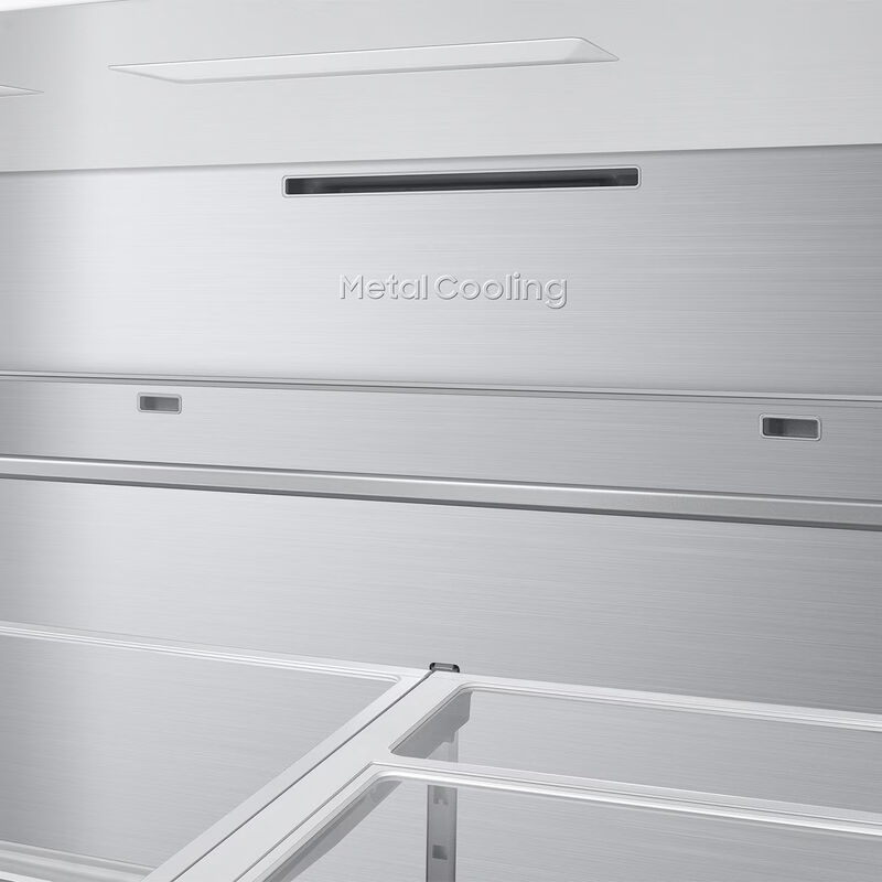 Samsung Bespoke 36 in. 28.6 cu. ft. Smart 4-Door French Door Refrigerator with AI Family Hub+, Beverage Center & Internal Water Autofill Pitcher - Charcoal Glass, , hires