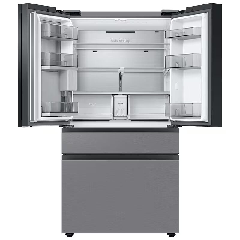Samsung Bespoke 36 in. 28.8 cu. ft. Smart 4-Door French Door Refrigerator with Internal Water Dispenser - Stainless Steel, Stainless Steel, hires