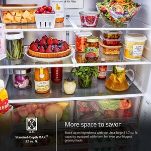 LG 36 in. 31.7 cu. ft. Smart French Door Refrigerator with Internal Water Dispenser - PrintProof Stainless Steel, , hires