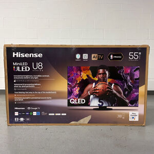 Hisense - 55" Class U8 Series ULED Mini-LED 4K UHD Smart Google TV (Open Box Excellent Condition), , hires