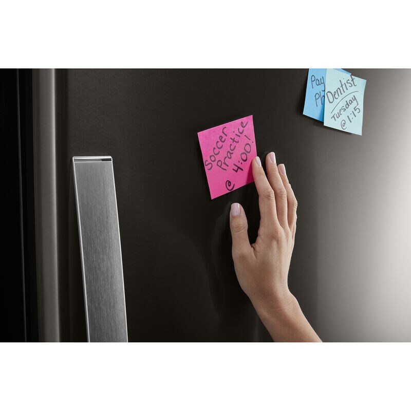 Whirlpool 33 in. 22.1 cu. ft. Bottom Freezer Refrigerator with Ice Maker - Black Stainless, Black Stainless, hires