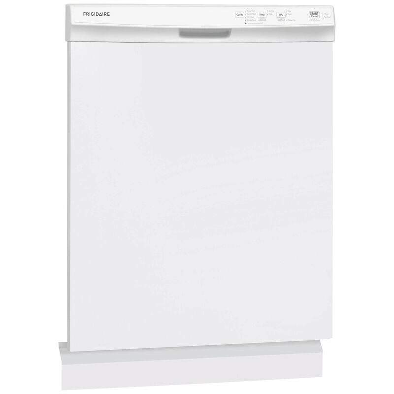 Frigidaire 24 in. Front Control Dishwasher with 54 dBa Sound Level, MaxDry & Pocket - White, White, hires