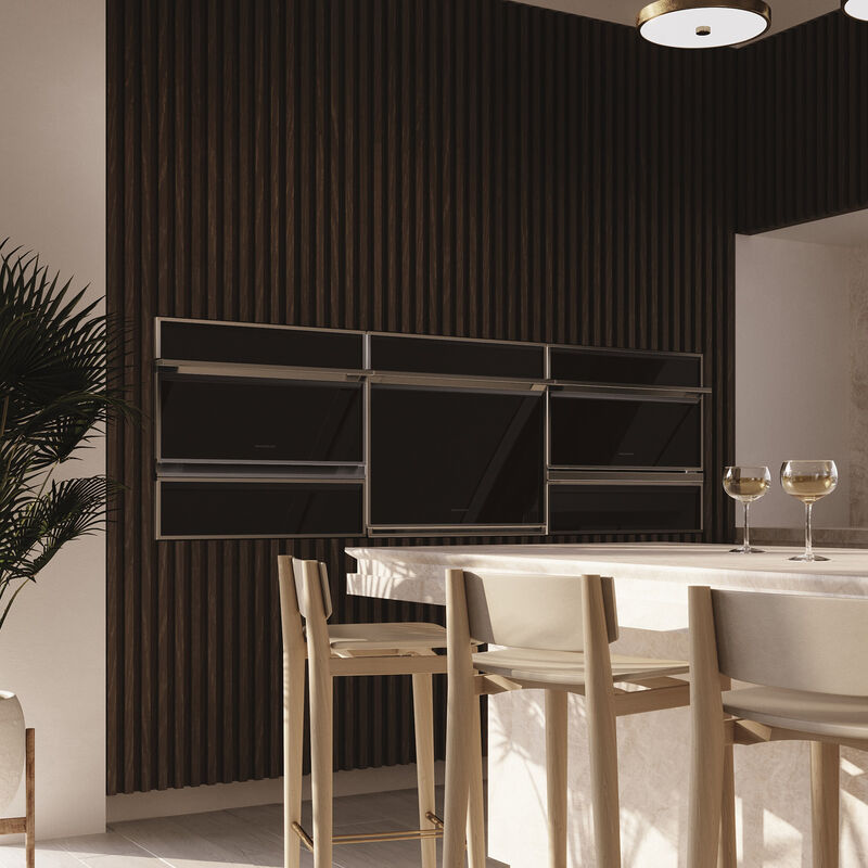 Monogram Minimalist Series 30 in. 5 cu. ft. Smart Speed Electric Single Wall Oven with True European Convection - Stainless Steel, , hires