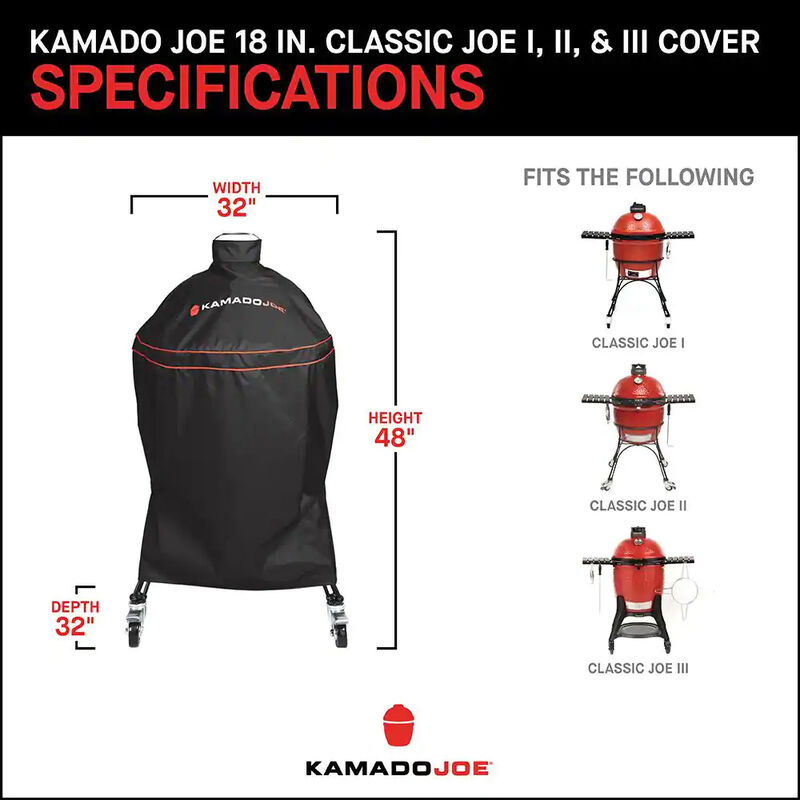 Kamado Joe Classic Grill Cover, , hires