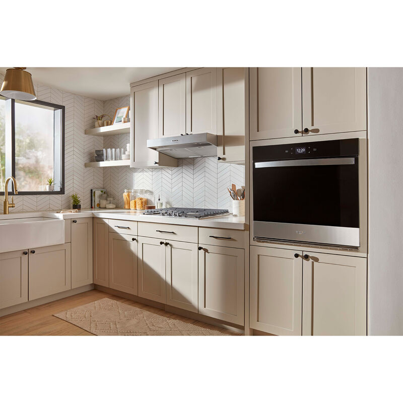 Whirlpool 30 in. 5 cu. ft. Smart Electric Single Wall Oven with Standard Convection - Fingerprint Resistant Stainless, , hires