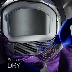 GE Profile 27 in. 7.4 cu. ft. Smart Gas Dryer with Aluminized Alloy Drum, Sensor Dry, Sanitize & Steam Cycle - White, White, hires