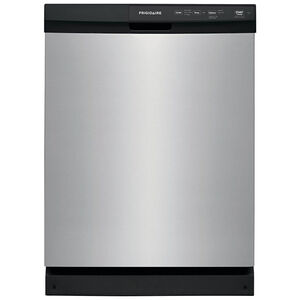 Frigidaire 24 in. Built-In Dishwasher with Front Control, 55 dBA Sound Level, 14 Place Settings & 3 Wash Cycles - Stainless Steel, Stainless Steel, hires