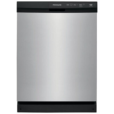 Frigidaire 24 in. Built-In Dishwasher with Front Control, 55 dBA Sound Level, 14 Place Settings & 3 Wash Cycles - Stainless Steel | FFCD2413US
