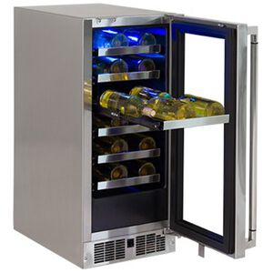 Lynx Professional Series 15 in. Outdoor Undercounter Wine Cooler with Wire Racks, Single Temperature Zone & 24-Bottle Capacity - Stainless Steel, , hires