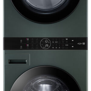 LG 27 in. WashTower with 4.5 cu. ft. Washer with 6 Wash Programs & 7.4 cu. ft. Gas Dryer with 6 Dryer Programs, Sensor Dry & Wrinkle Care - Nature Green, Nature Green, hires