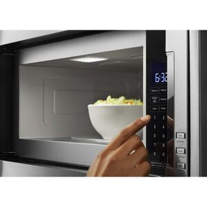 KitchenAid 30 in. 1.1 cu. ft. 1000W Low Profile Built-In Microwave with Sensor Cooking - Stainless Steel, , hires