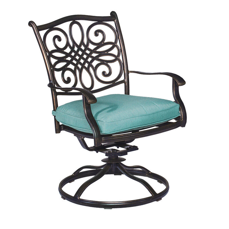 Hanover Traditions 7-Piece Outdoor Dining Set- Blue, , hires