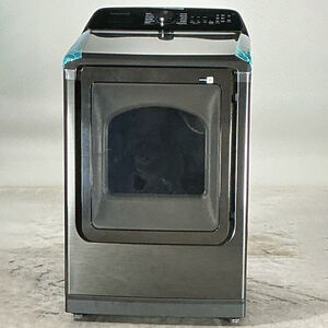 Samsung 27 in. 7.4 cu. ft. Smart Electric Dryer with Sensor Dry, Sanitize & Steam Cycle - Brushed Black (Open Box Good Condition), , hires