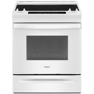 Whirlpool 30 in. 4.8 cu. ft. Oven Slide-In Electric Range with 4 Smoothtop Burners - White, White, hires
