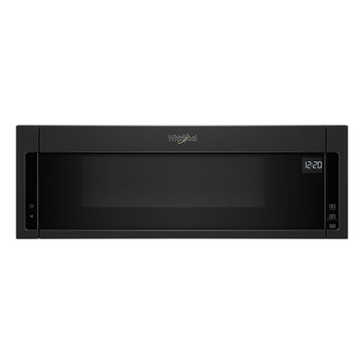 Whirlpool 30 in. 1.1 cu. ft. Low Profile Over-the-Range Microwave with 400 CFM - Black | WML55011HB
