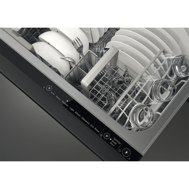 Fisher & Paykel Series 11 24 in. Smart Double Drawer with Top Control & 44 dBa Sound Level - Custom Panel Ready, , hires