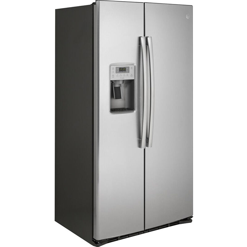 GE 21.9-cu ft Counter-Depth Side-by-Side Refrigerator with Ice