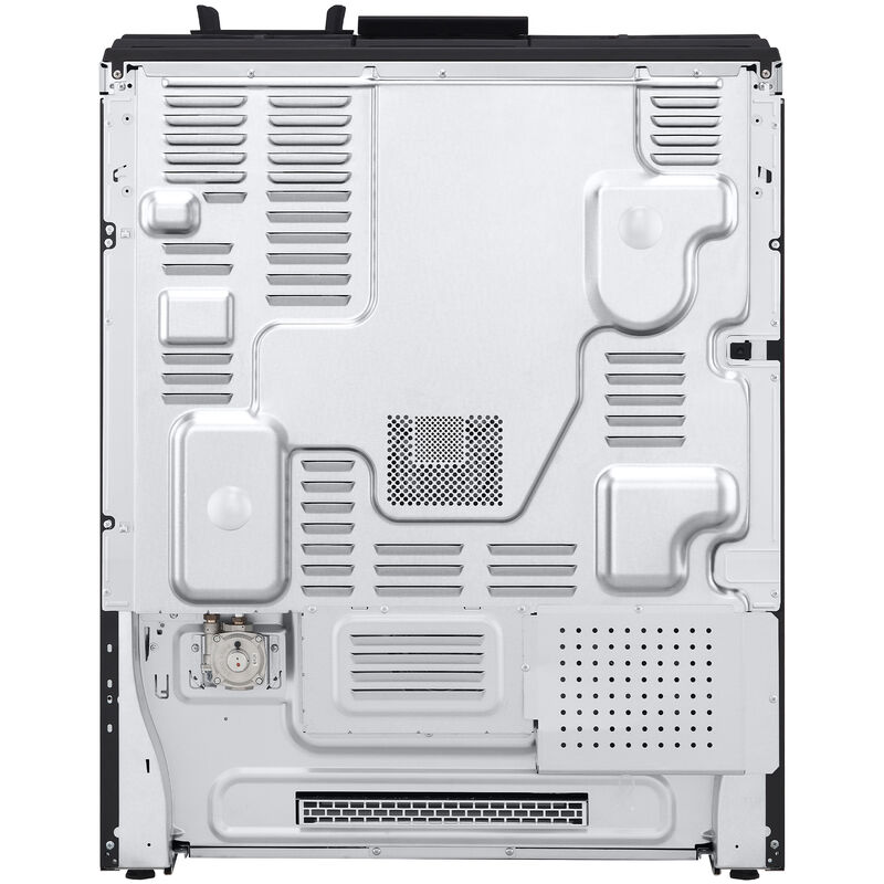 LG 30 in. 6.9 cu. ft. Smart Air Fry True European Convection Double Oven Slide-In Gas Range with 5 Sealed Burners & Griddle - PrintProof Stainless Steel, PrintProof Stainless Steel, hires