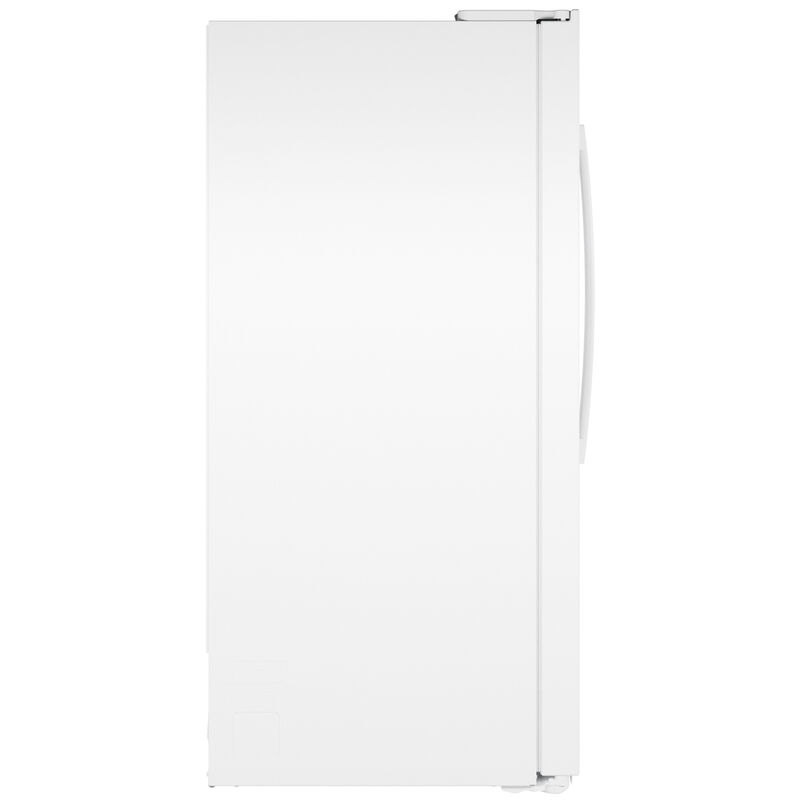 GE 36 in. 27.9 cu. ft. Side-by-Side Refrigerator with Ice & Water Dispenser - White, White, hires
