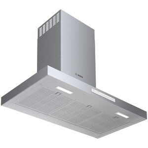 Bosch 500 Series 36 in. Chimney Style Range Hood with 4 Speed Settings, 600 CFM, Convertible Venting & 2 LED Lights - Stainless Steel, , hires