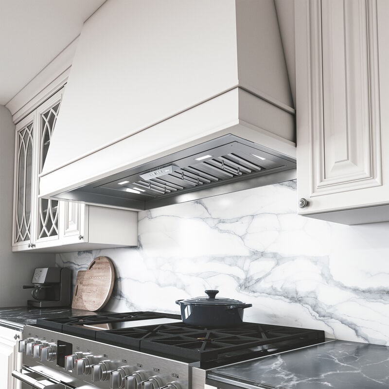 Zephyr 38 in. Ducted Standard Style Range Hood with 3 Fan Speeds & 4 LED Lights - Stainless Steel, , hires