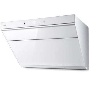 Fotile Slant Vent Series 30 in. Ducted Standard Style Range Hood with 1000 CFM, 4 Fan Speeds & 2 LED Lights - White Glass, , hires