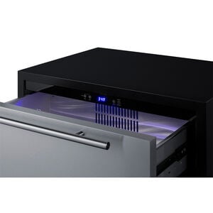 Summit 27 in. 4.8 cu. ft. Outdoor Double Refrigerator Drawers - Stainless Steel/Panel Ready, , hires