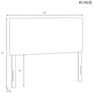 Skyline Furniture Zuma Fabric King Size Headboard - Seafoam, Seafoam, hires